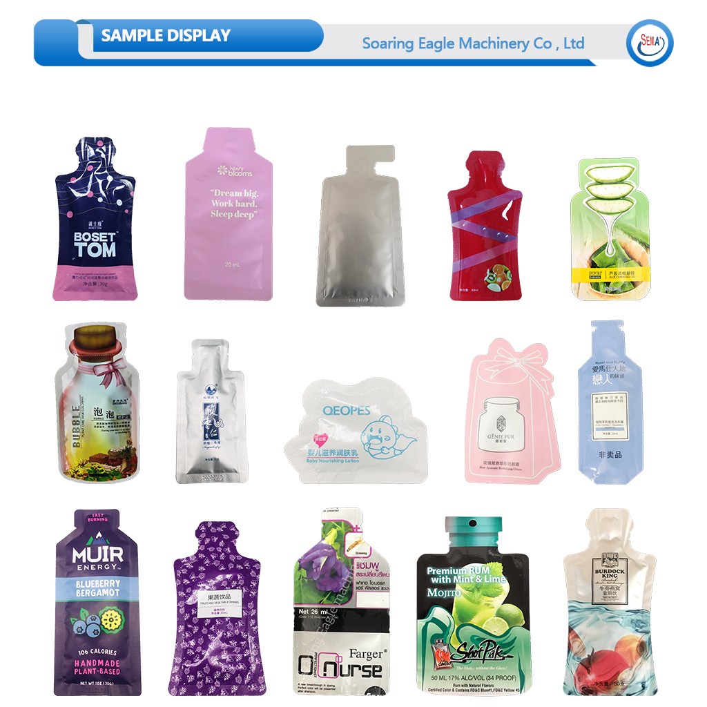 Automatic liquid sachet packaging machine small bag honey sauce liquid packaging tomato sauce stand up sachet packaging machine