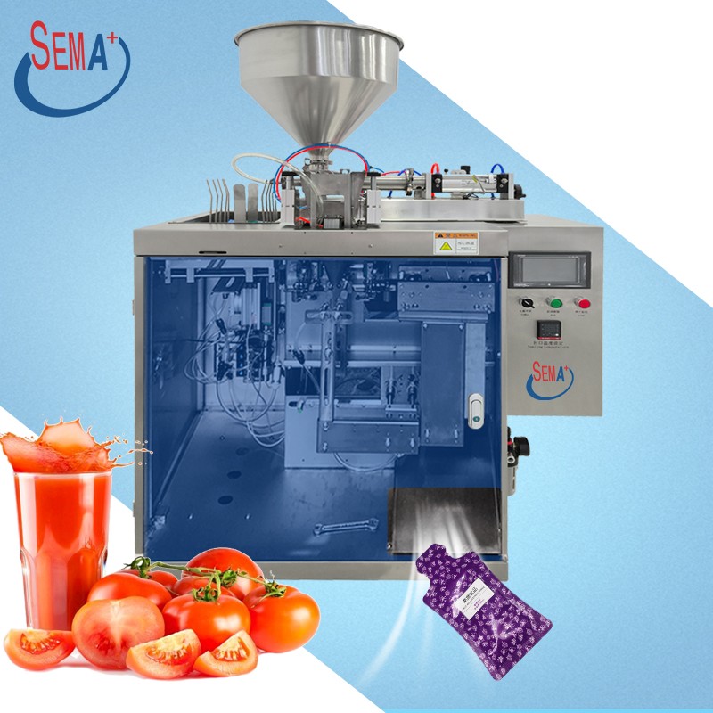 Automatic liquid sachet packaging machine small bag honey sauce liquid packaging tomato sauce stand up sachet packaging machine