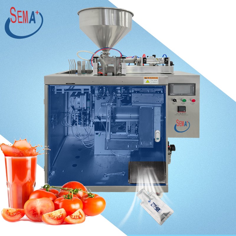 Paste jam filling machine viscous liquid paste automatic premade sachet packaging machine