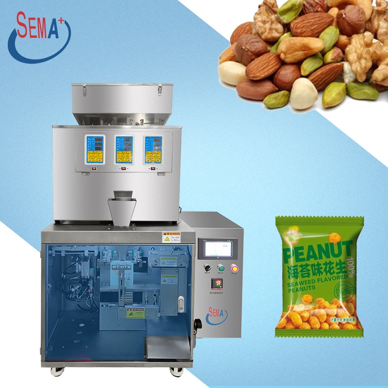 Automatic snack corn popcorn cashew rapeseed tofu pudding raw small granules premade sachet packaging machine