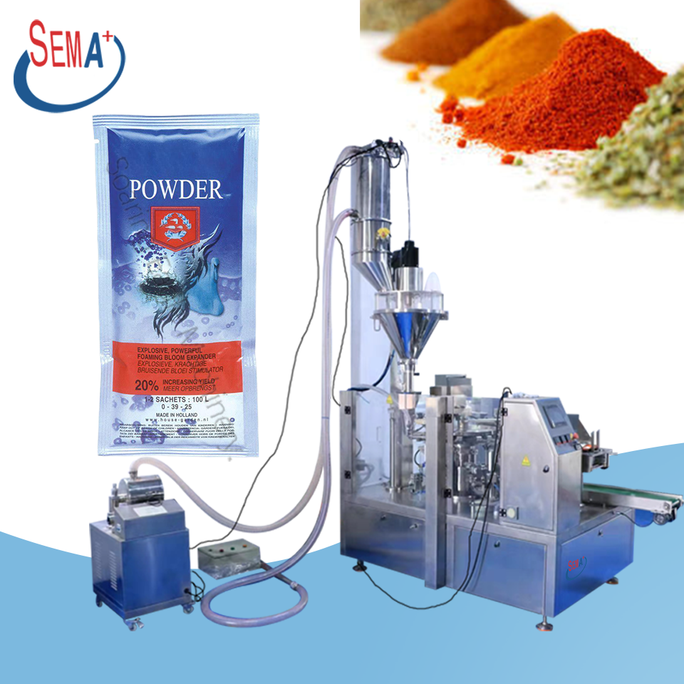 Powder Premade Packing Machine Sachet Pouch Packaging Machine for Milk Powder Flour Bean Coffee with vacuum uploading pump