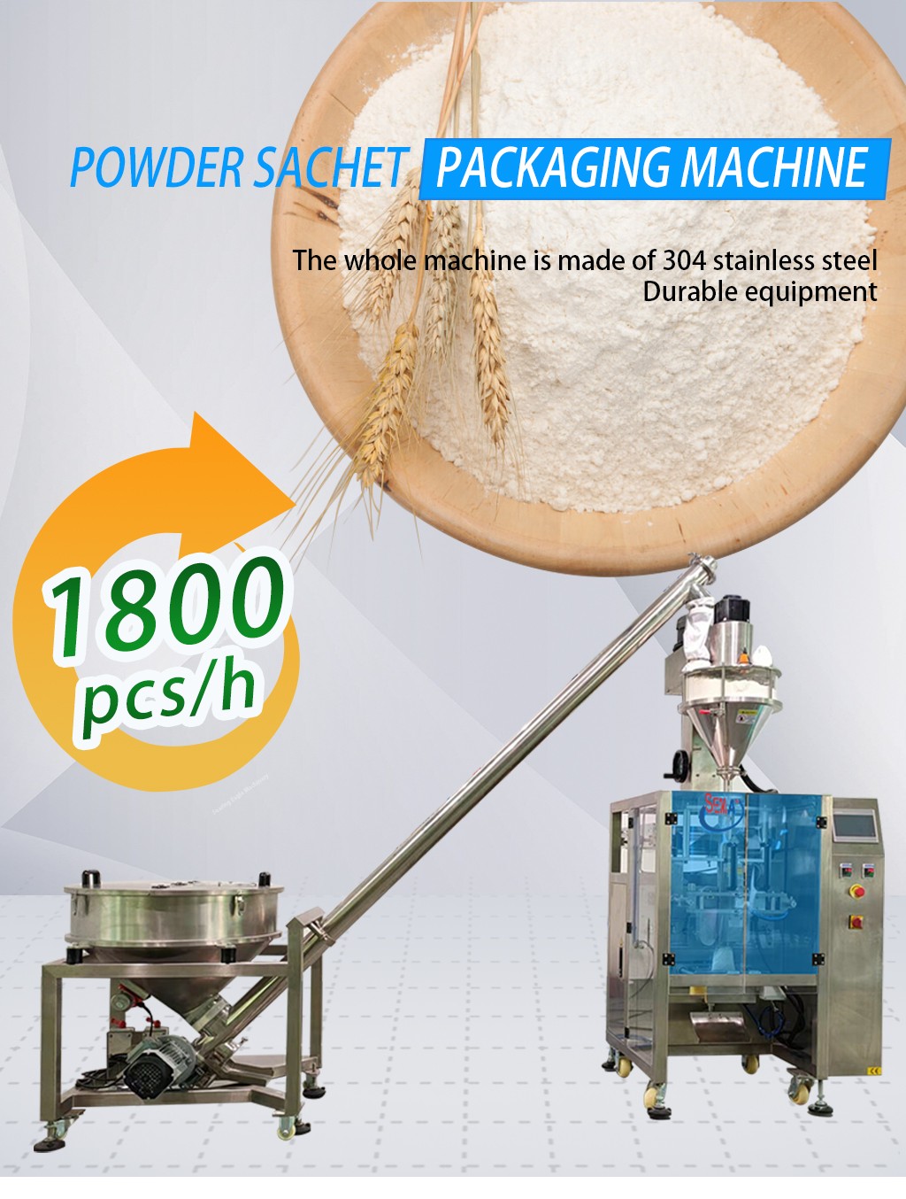 Automatic VFFS Sealing Powder Packaging Vertical Plastic Pouch Bag Packaging Machine