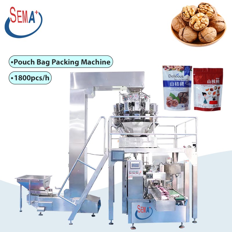 Multihead Paper Premade Bag Rotary Gummy Candy Popcorn Potato Chip Snacks Stand up Pouch Bag Packing Machine