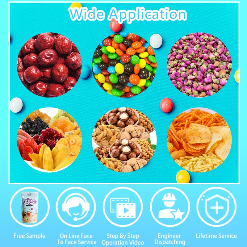 Automatic Bubble Gum Sweets Gummy Bear Candy Potato Chips Pouch Premade Bag Packing Machine Automatic Bubble Gum Sweets Gummy Bear Candy Potato Chips Pouch Premade Bag Packing Machine