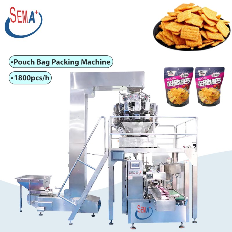 Automatic Bubble Gum Sweets Gummy Bear Candy Potato Chips Pouch Premade Bag Packing Machine