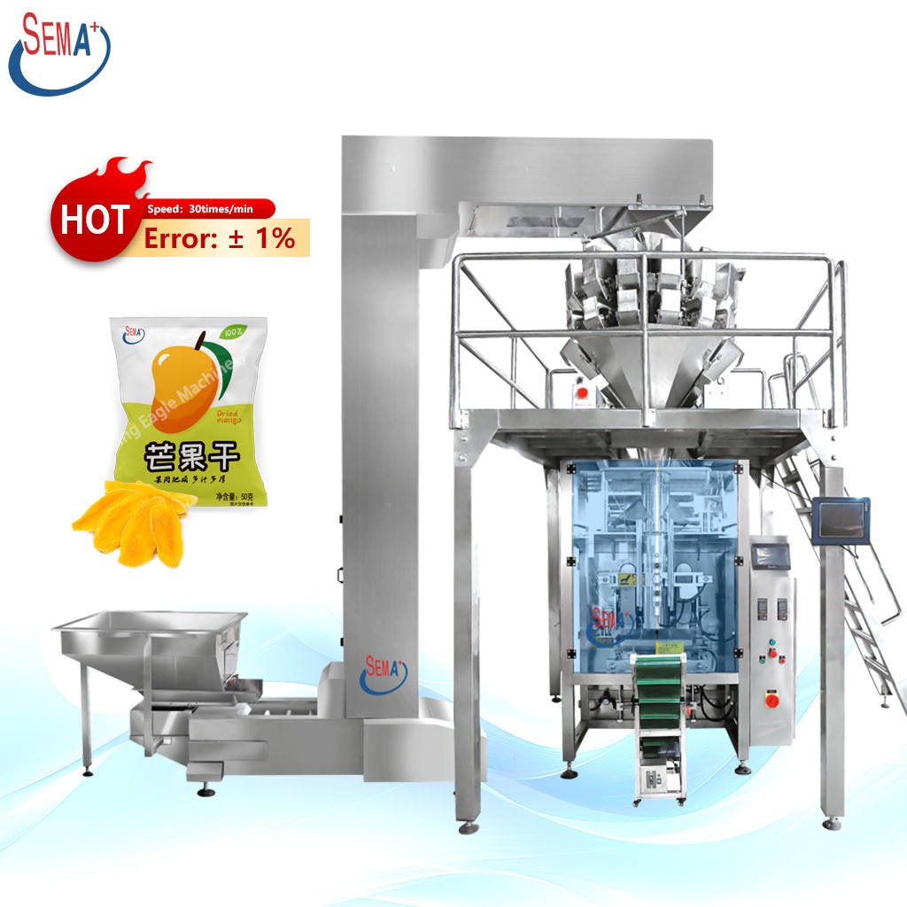 Ce Fully Automatic Multifunctional Frozen Mango Dry Pouch Bag Packaging Machine Ce Fully Automatic Multifunctional Frozen Mango Dry Pouch Bag Packaging Machine