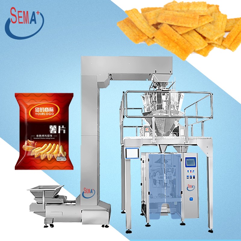 Multi Functional Forming Vertical Chip Nut Granule Solid Pouch Bag Packing Machine