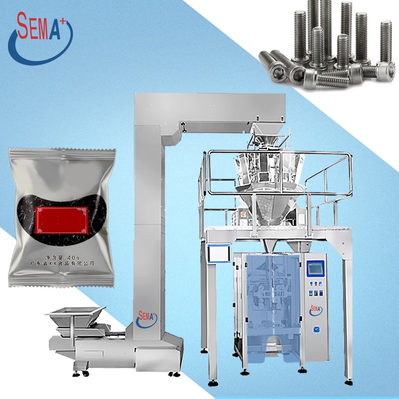 Automatic Vertical Salt Screw Pouch Bag Packing Machine Rice Grains Beans Grains Bags Filling Sachet Packing Machine