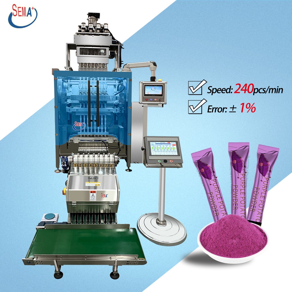 Fully Automatic Vertical Multi-Lane 8-Lane Stick Pack (Sachet) Packaging Machine for Soybean Flour