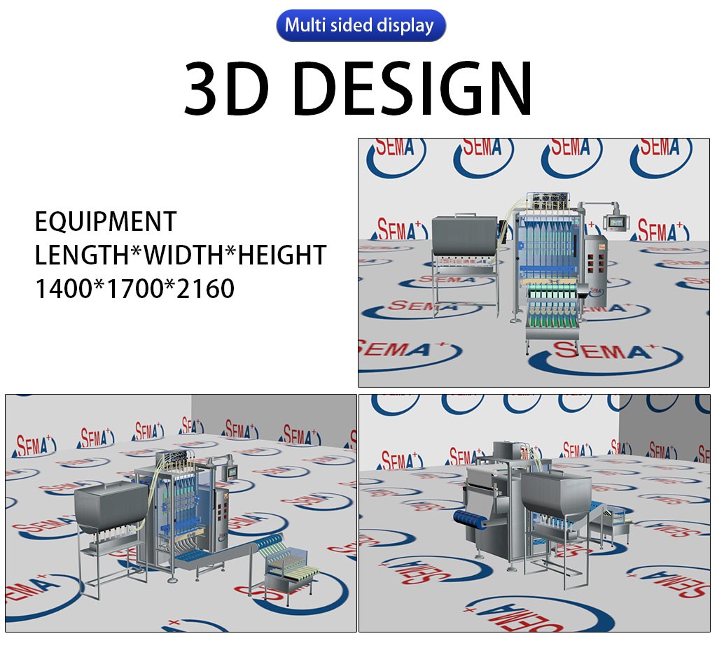 Fully automatic olive oil multi 8-line multi lanes liquid sachet packing machine with weighing conveyor belt Fully automatic olive oil multi 8-line multi lanes liquid sachet packing machine with weighing conveyor belt