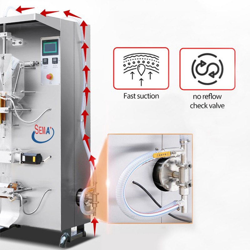 50-500ml automatic small sachet liquid coil printing machine sachet water filling packing machine