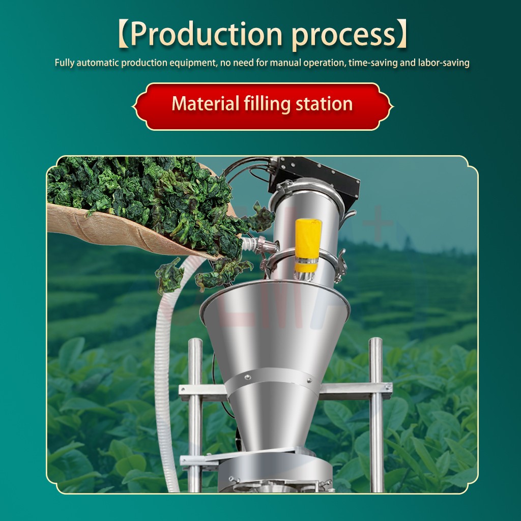 Fully automatic tea bag inner and outer sachet packaging filling machine