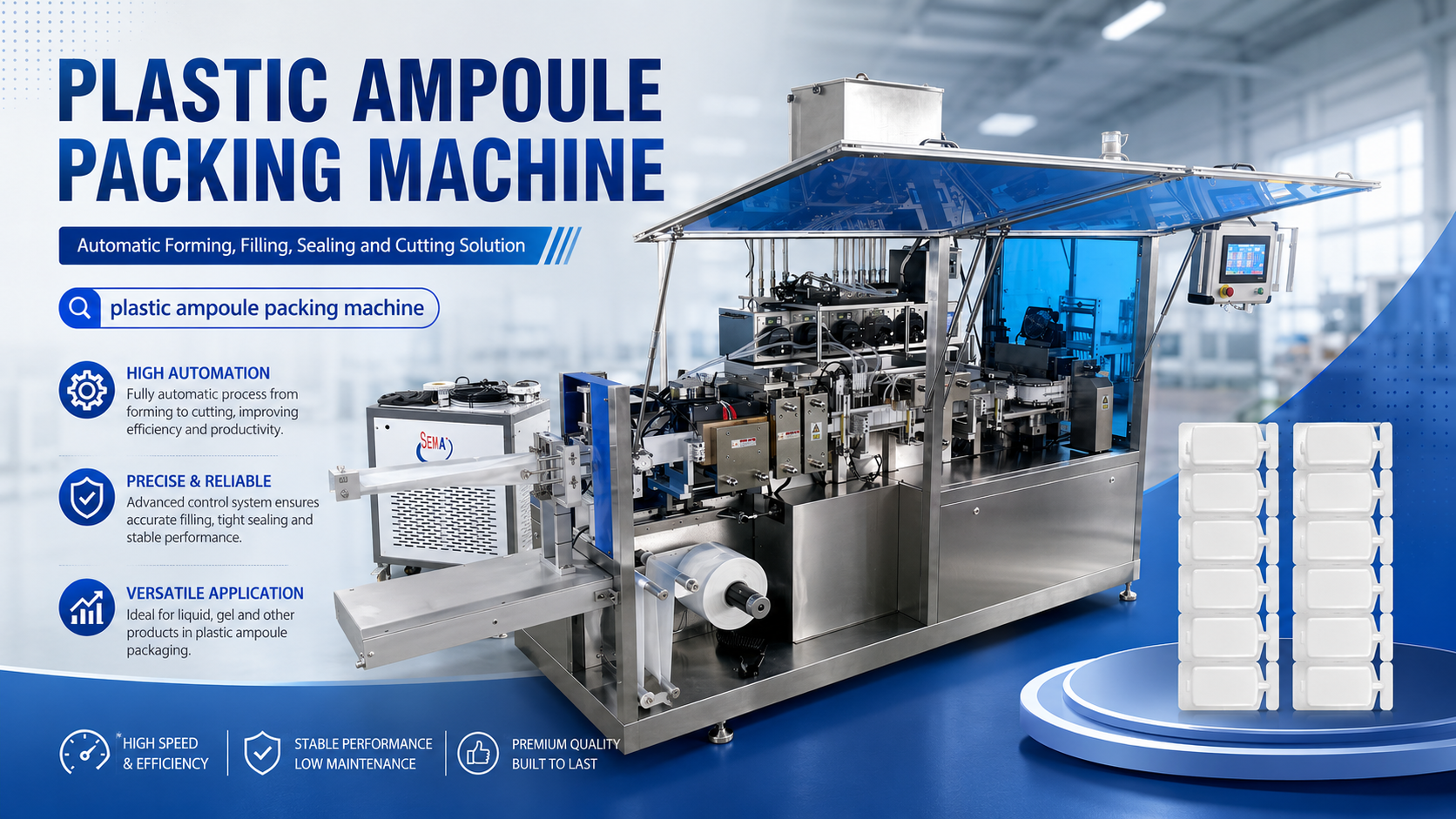 How Does a Plastic Ampoule Packing Machine Improve Liquid and Paste Packaging Efficiency?