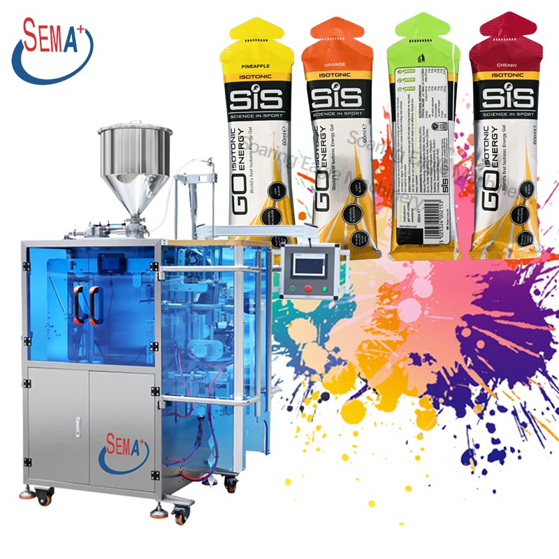 Automatic Irregular Shape Gel Liquid Honey Jelly Stick Olive Oil Sachet Packing Machine