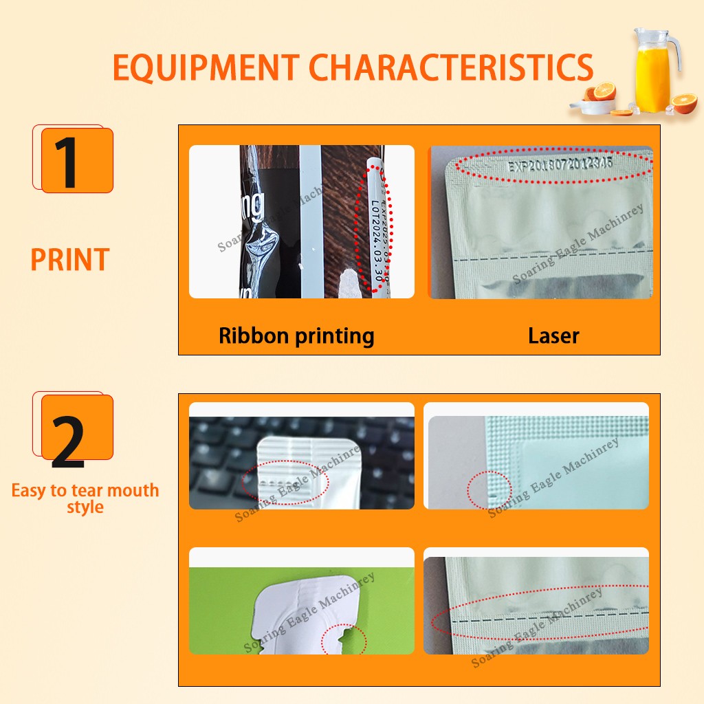 Multi functional packaging beverage juice sachet filling and packaging machine