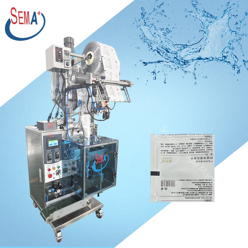 High quality automatic paste cosmetics three side sealing bag sachet packaging machine