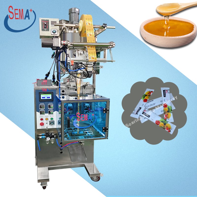 Liquid paste honey food film bag multifunctional sachet packaging machine for small-scale industry