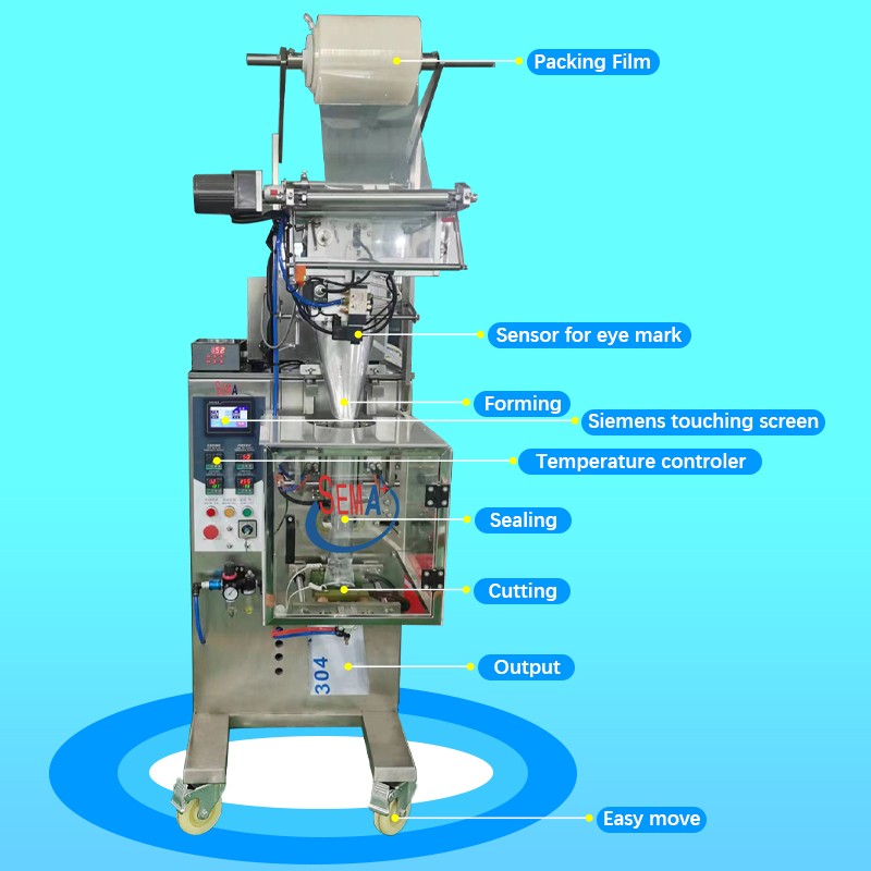 Filling and sealing bag packaging machine essence water paper bag plastic bag