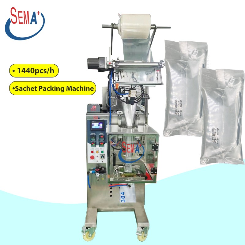 Filling and sealing bag packaging machine essence water paper bag plastic bag