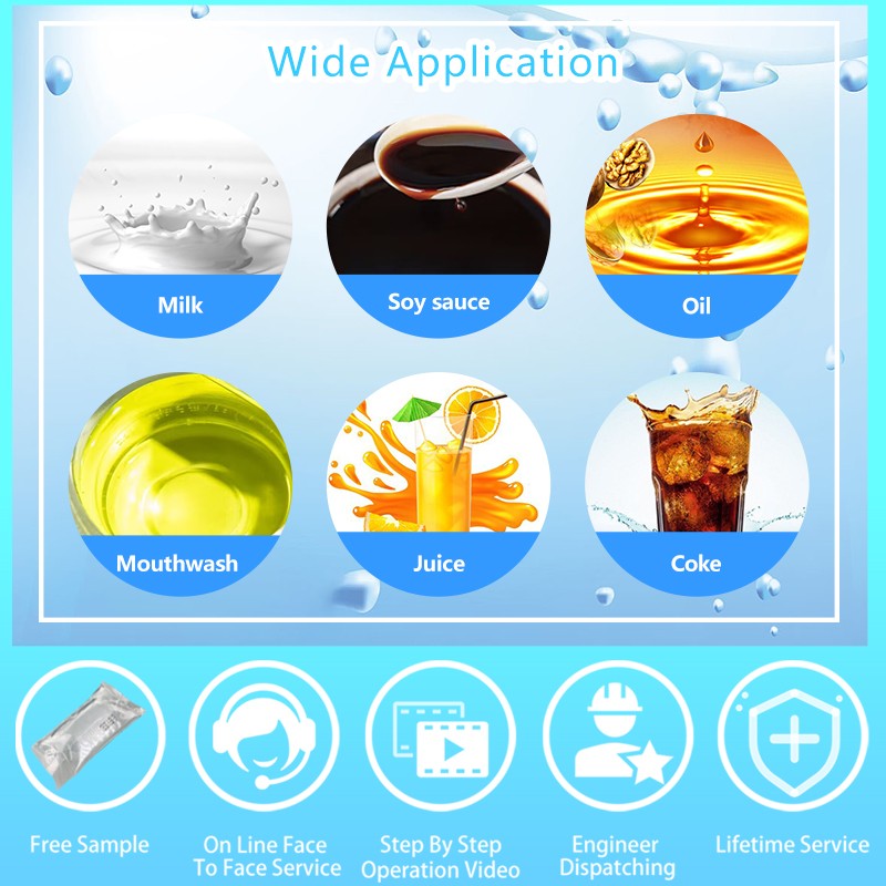 Full Automatic Bagging Drinking Mouthwash Sachet Liquid Filling Packing Machine