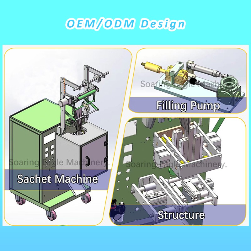 Full Automatic Bagging Drinking Mouthwash Sachet Liquid Filling Packing Machine