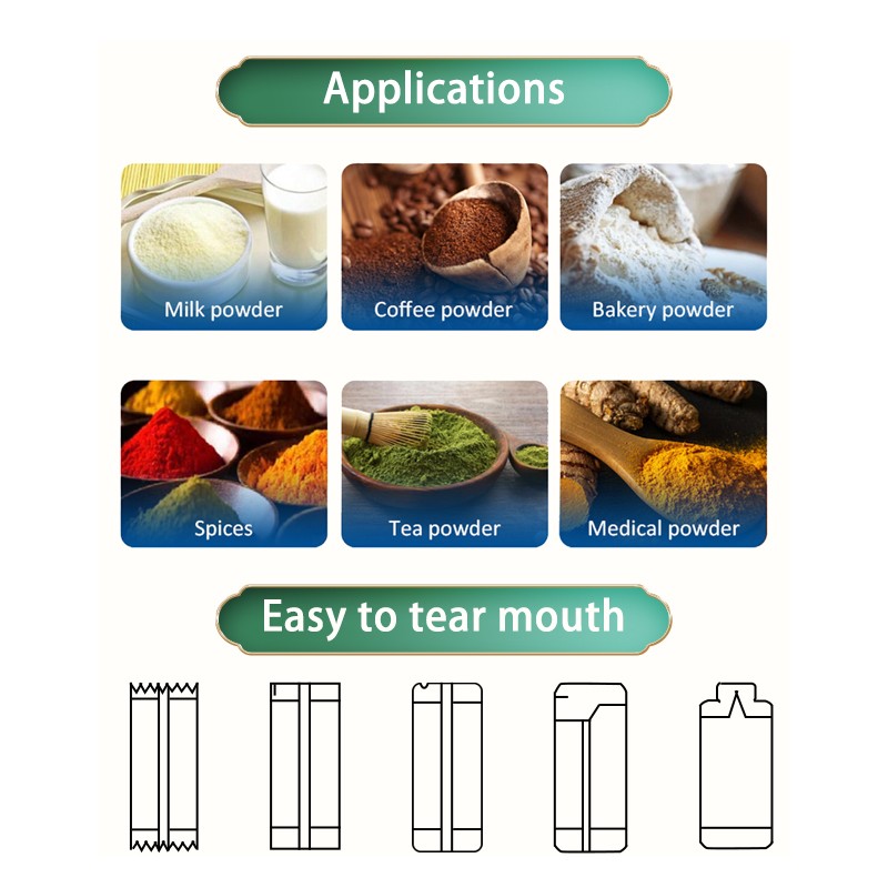 Automatic Multifunction Powder Pouch Sachet Packing Machinery Coffee Spices Flour Sachet Packaging Machine Automatic Multifunction Powder Pouch Sachet Packing Machinery Coffee Spices Flour Sachet Packaging Machine