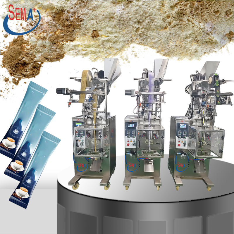 Automatic Multifunction Powder Pouch Sachet Packing Machinery Coffee Spices Flour Sachet Packaging Machine