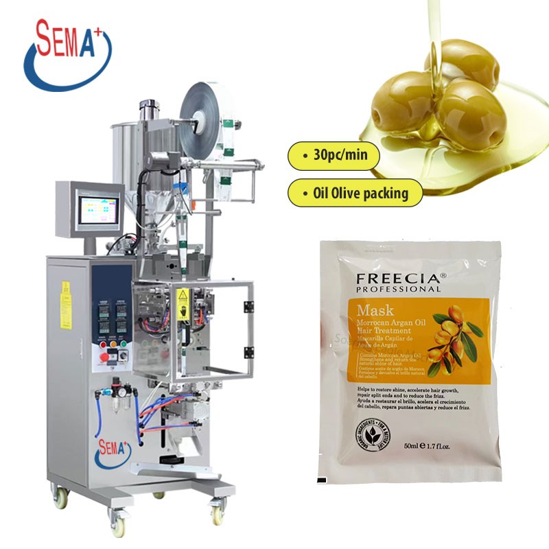 Automatic 3 Side Sealing Sachets Juice Honey Oil Liquid Filling Packaging Machine