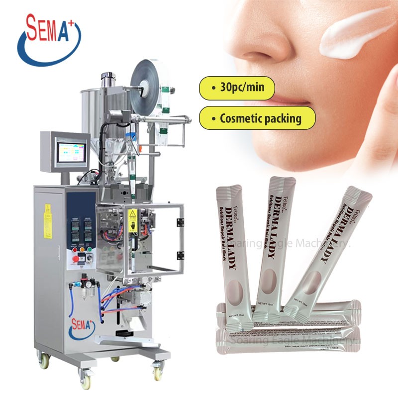 Olive oil liquid back side sealing sachet packing machine