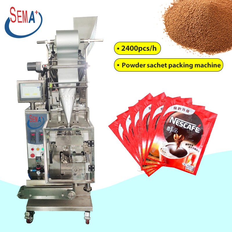 Cheap price popular 10g soluble powder pesticide powder granule three side four side seal sachet packing machine
