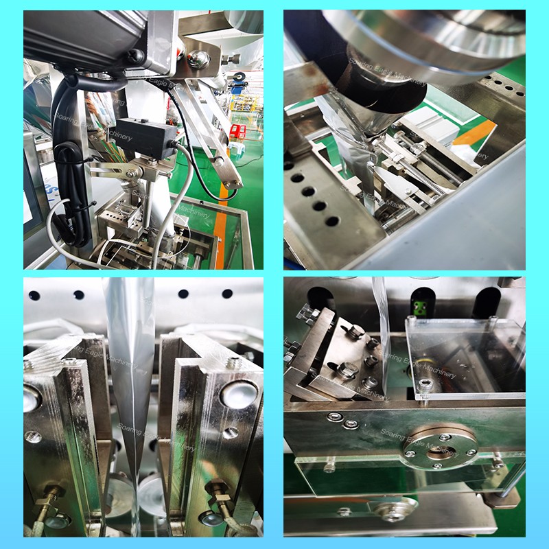 Fully automatic 3 4 side sealing 30g soluble powder pesticide powder sachet packing machine Fully automatic 3 4 side sealing 30g soluble powder pesticide powder sachet packing machine