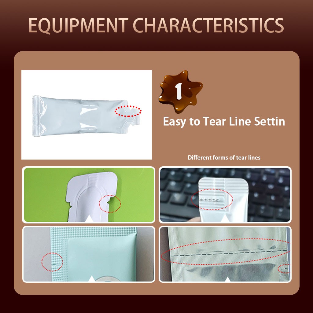 Multi functional back sealed chocolate sauce irregular sachet packing machine Multi functional back sealed chocolate sauce irregular sachet packing machine