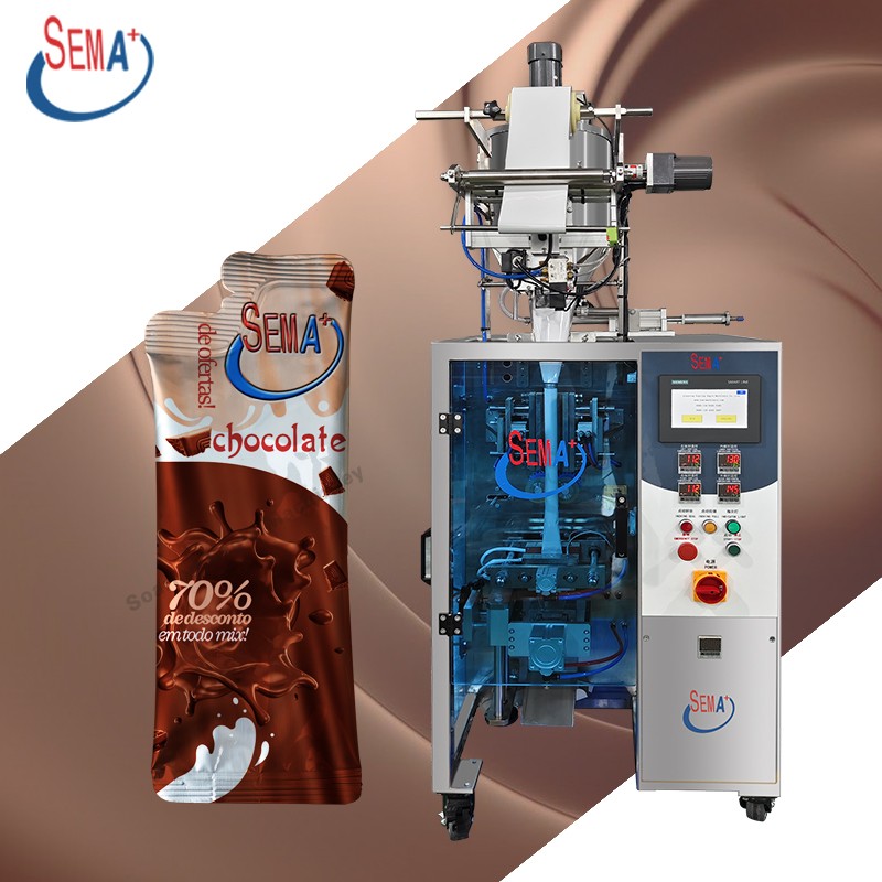 Multi functional back sealed chocolate sauce irregular sachet packing machine