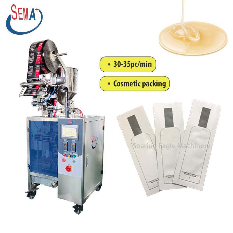 Four Sides Sealing Shampoo Cosmetic Cream Sachet Packing Machine