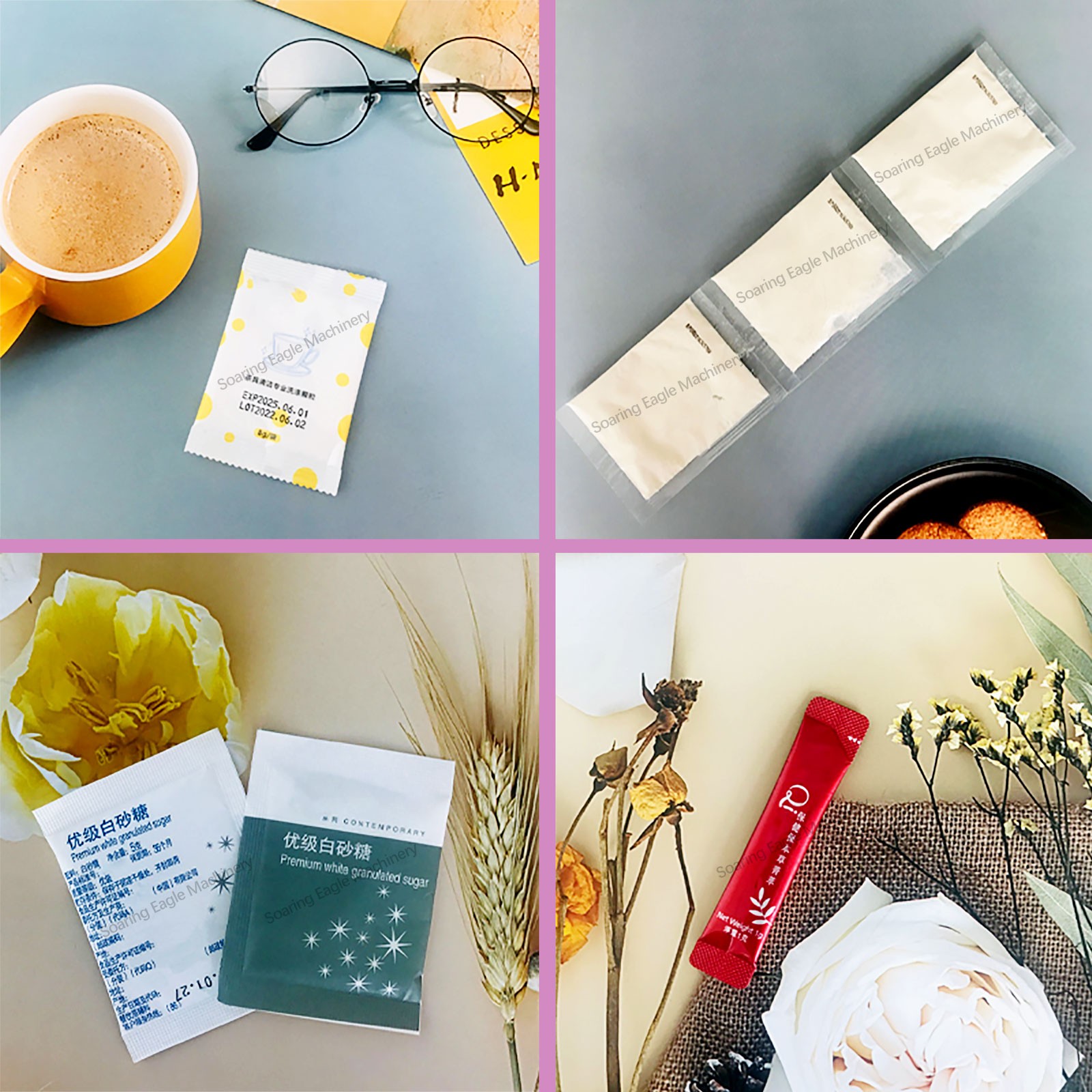 Automatic Vertical Sachets Spice Powder Coffee Grain Flour Tea Protein Milk Powder Bag Packing Machine Automatic Vertical Sachets Spice Powder Coffee Grain Flour Tea Protein Milk Powder Bag Packing Machine