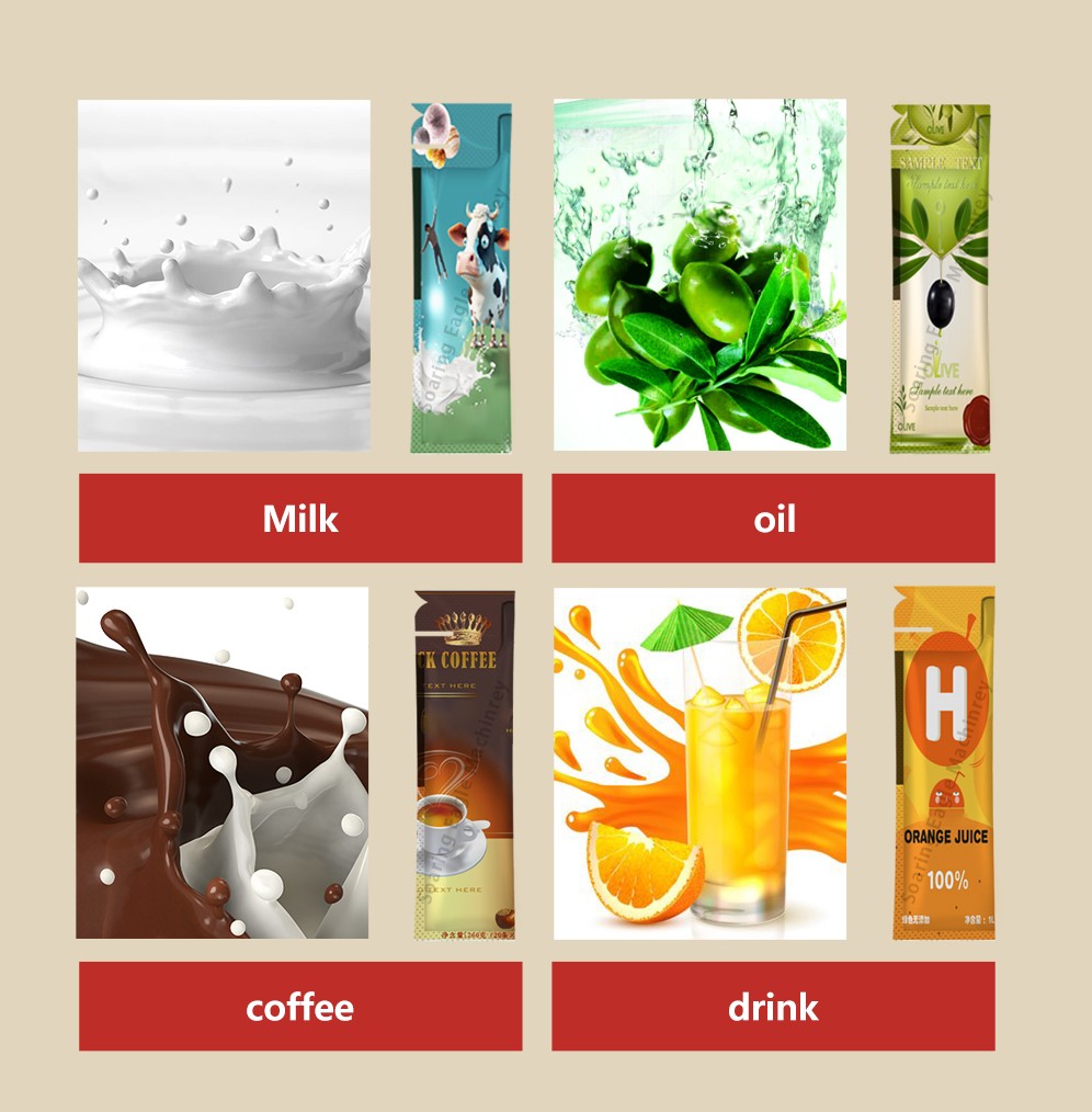 Automatic Cream Paste Irregular Shaped Coffee Liquid Energy Gel Sachet Packing Machine Automatic Cream Paste Irregular Shaped Coffee Liquid Energy Gel Sachet Packing Machine