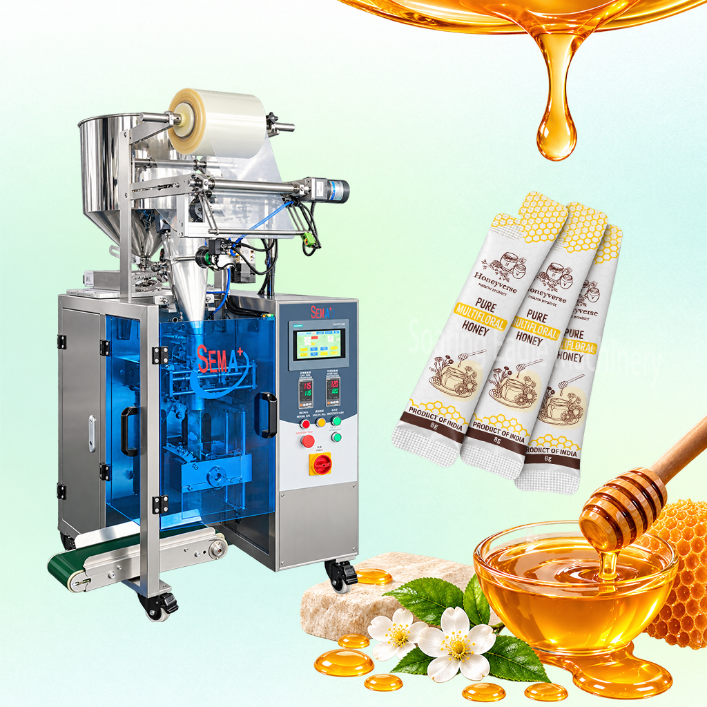 High Speed Liquid Honey Stick Sachet Packing Machine for Syrup Sauce Single Serve