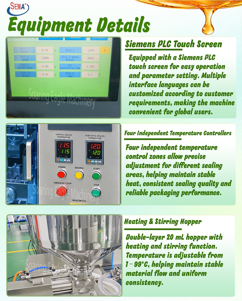 Automatic Honey Stick Pack Machine Liquid Syrup Sachet Filling Sealing Packing Machine