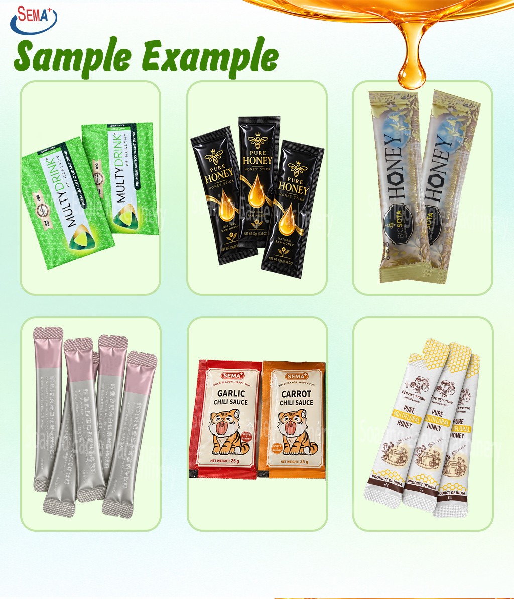 Automatic Liquid Stick Packing Machine for Honey Syrup Sauce Small Sachet Packaging