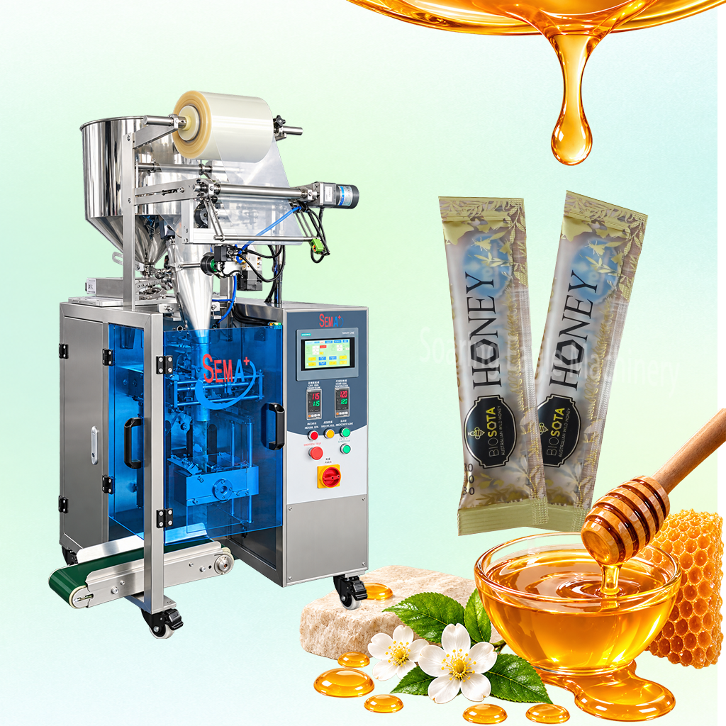 Automatic Liquid Stick Packing Machine for Honey Syrup Sauce Small Sachet Packaging