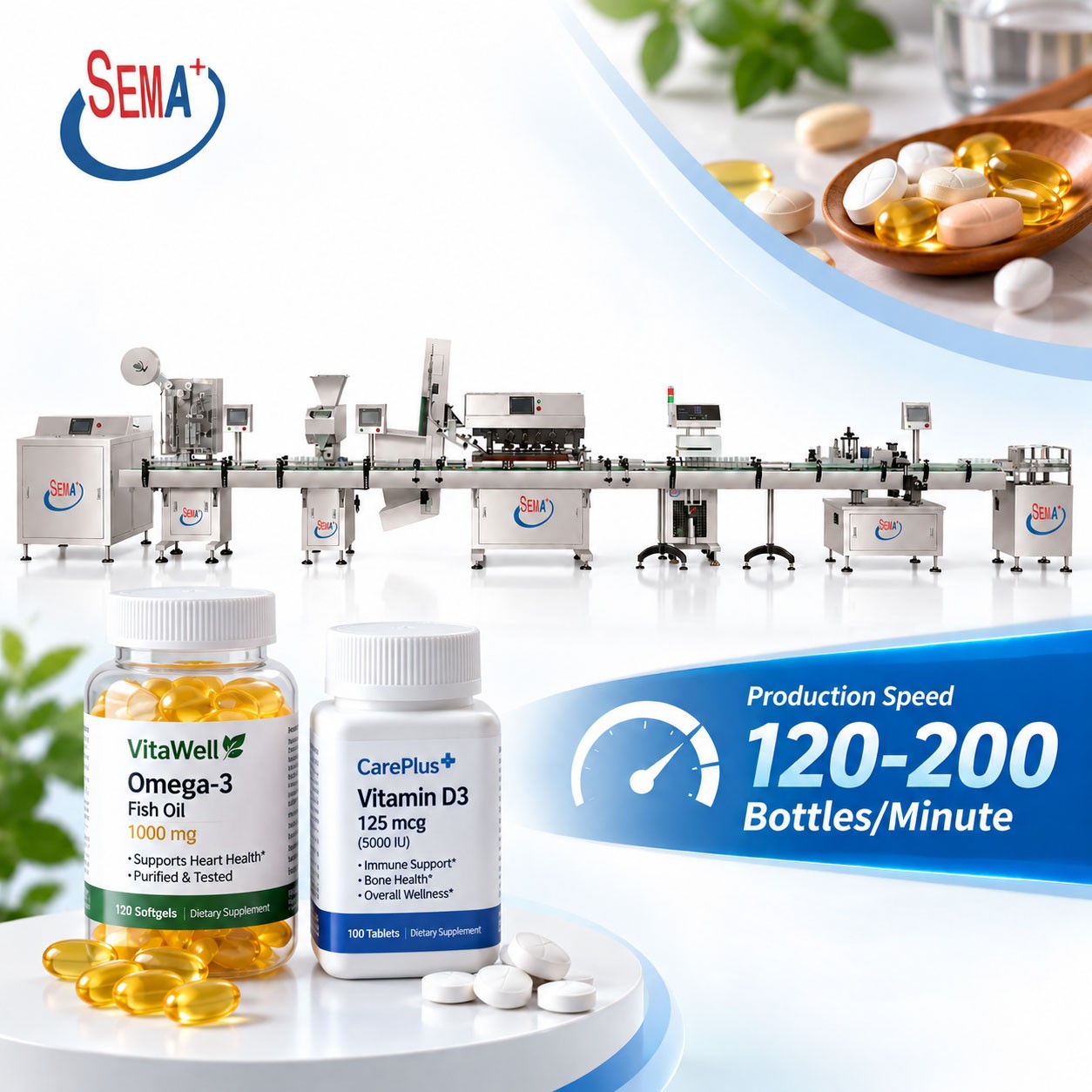Automatic Tablet Capsule Counting Filling Machine for Bottle Packaging Production Line Automatic Tablet Capsule Counting Filling Machine for Bottle Packaging Production Line