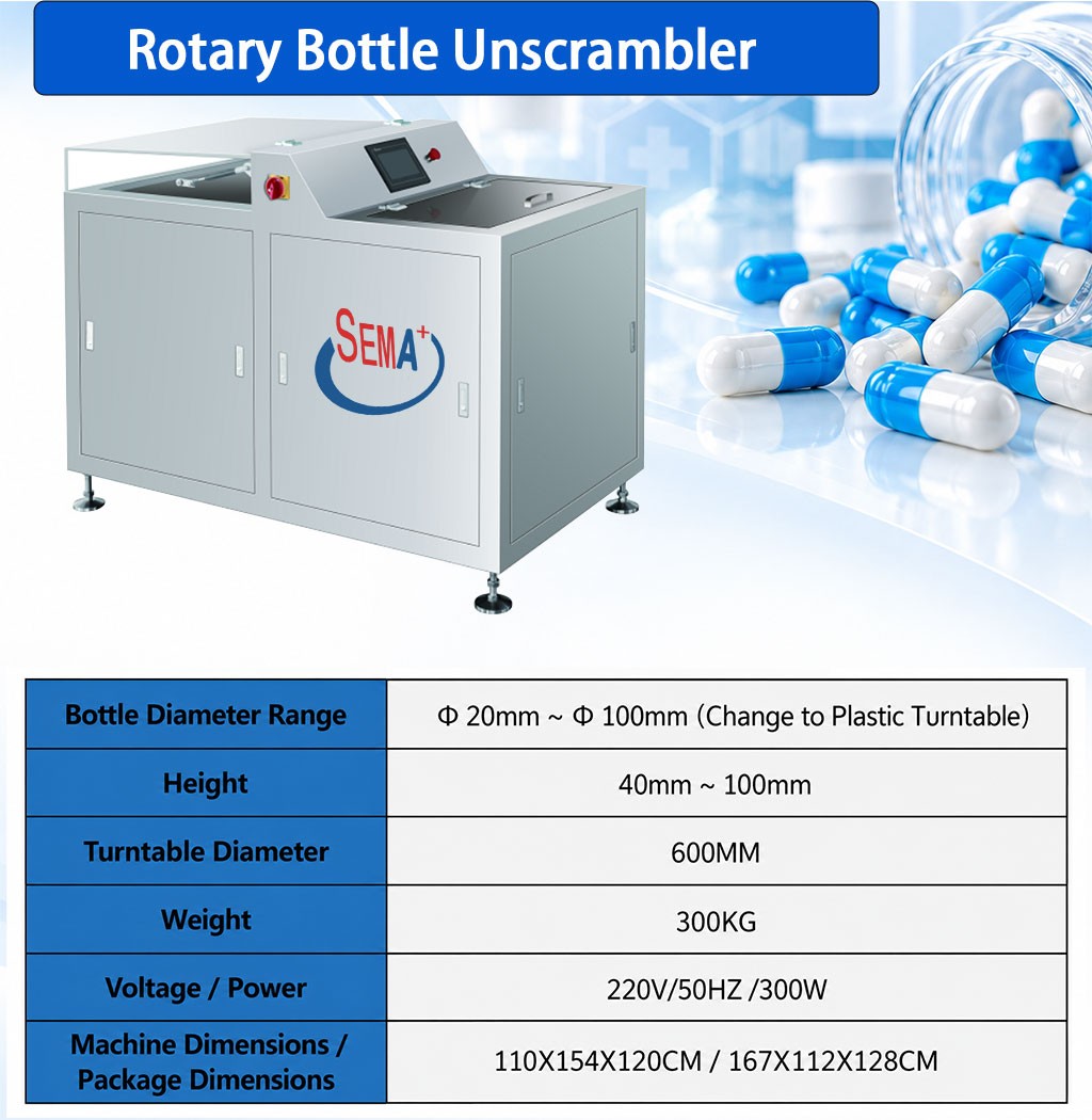 Bottled Capsule Production Line with Counting Filling Capping Sealing and Labeling