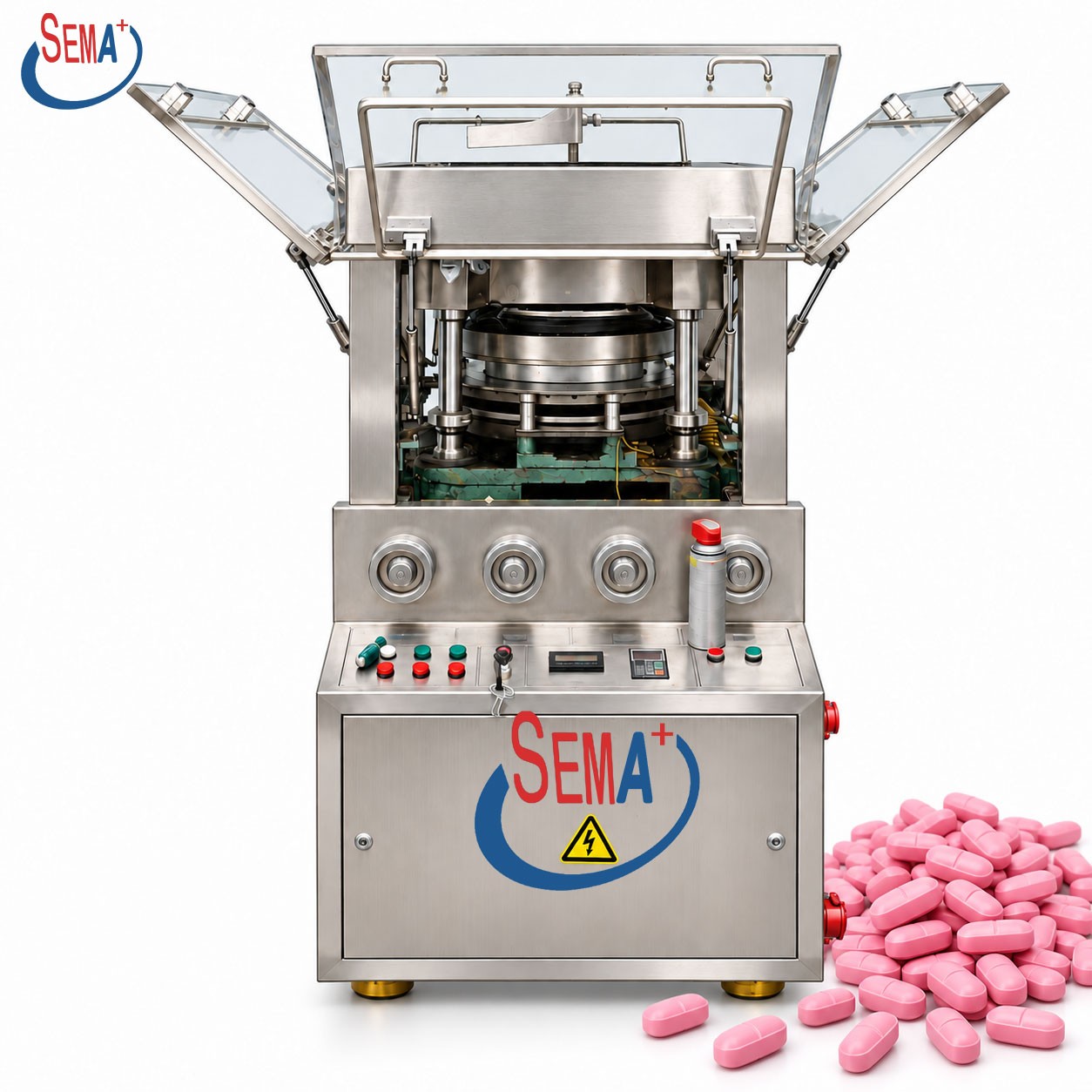 Rotary Tablet Press Machine Automatic Powder Tablet Compression Machine for Candy Tablets