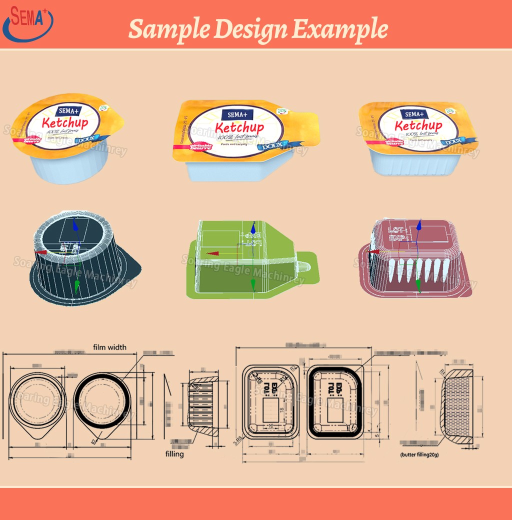 Automatic Liquid Blister Packing Machine for Ketchup Mayonnaise Sauce Jam Honey Automatic Liquid Blister Packing Machine for Ketchup Mayonnaise Sauce Jam Honey