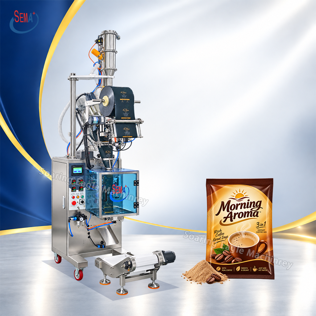 Automatic VFFS Powder Packing Machine Auger Dosing Filling Sealing Machine for Coffee Milk Spice Powder