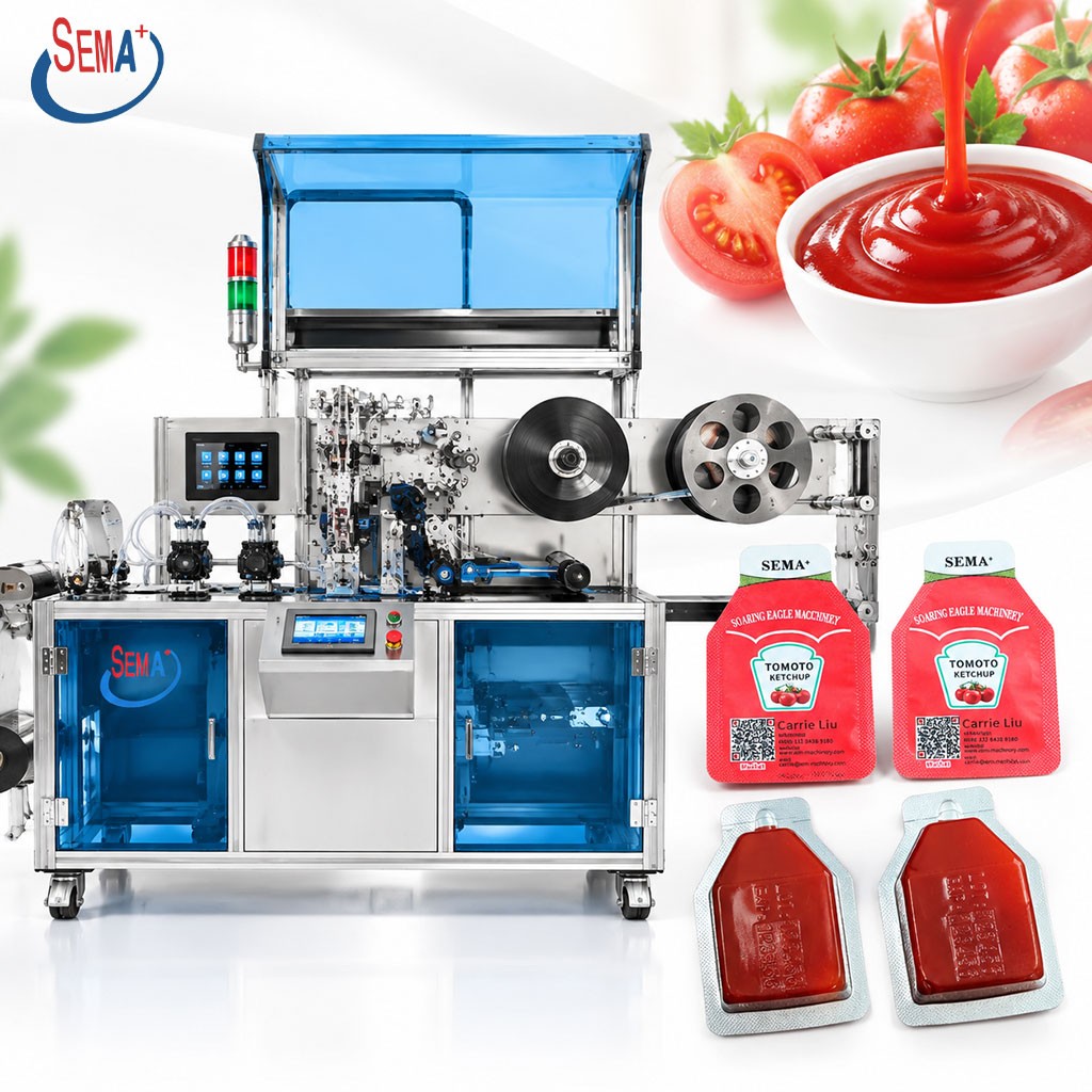 Coffee Liquid Blister Filling Sealing Machine Automatic Single Dose Packaging Machine