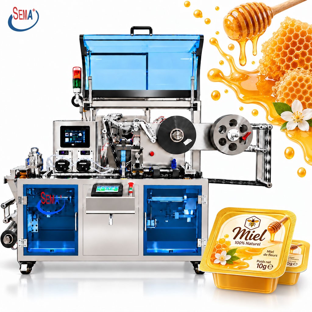 Automatic Liquid Blister Packing Machine for Coffee Concentrate Syrup Sauce and Honey