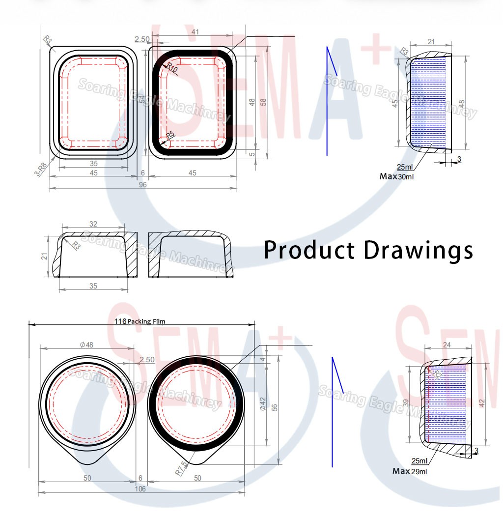Coffee Liquid Blister Packaging Machine Automatic Forming Filling Sealing Cutting Line Coffee Liquid Blister Packaging Machine Automatic Forming Filling Sealing Cutting Line