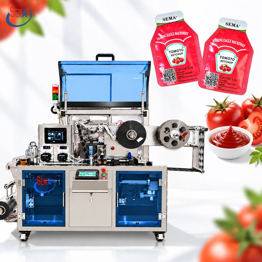 Coffee Liquid Blister Packaging Machine Automatic Forming Filling Sealing Cutting Line