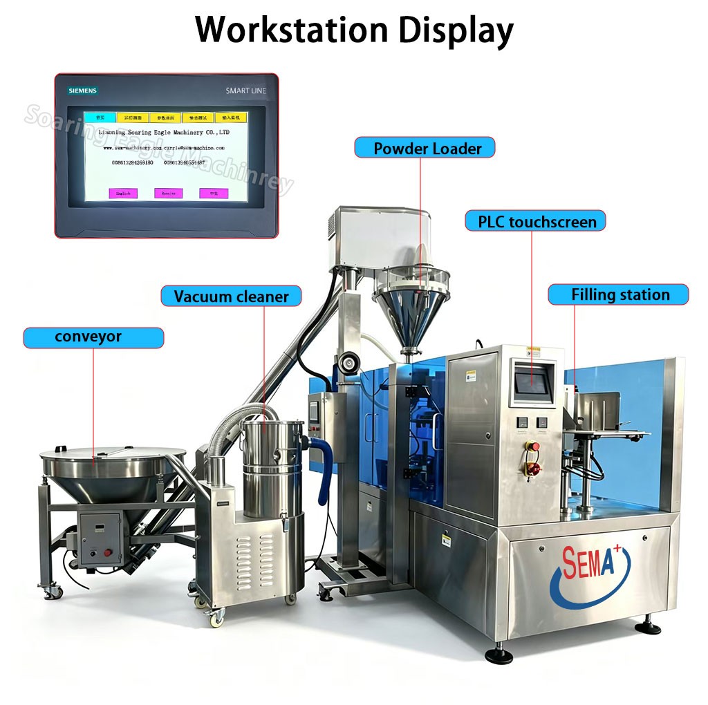 Automatic Premade Powder Bag Packing Machine for Milk Coffee Flour Protein Powder Automatic Premade Powder Bag Packing Machine for Milk Coffee Flour Protein Powder